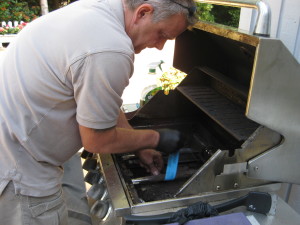 Bob repairs a gas BBQ that wasn't burning with full heat