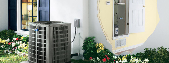 HVAC service on indoor and outdoor AC and furnace units